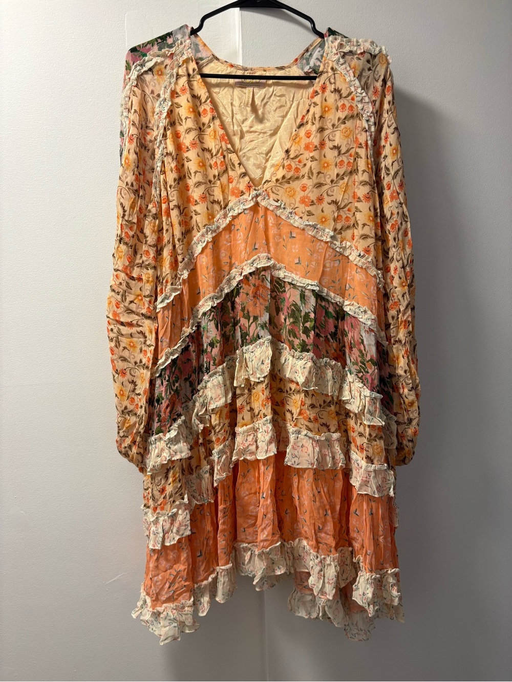 Anthropologie XL Verb Pallavi Singhee Boho Kira Long Sleeve Mini Dress 1X - Picture 2 of 13